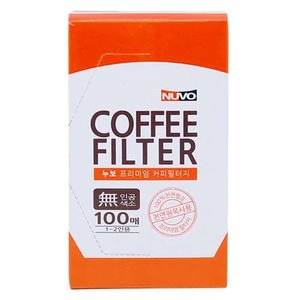 누보 커피 필터 1~2인용 옐로우 100매 NV-11CF